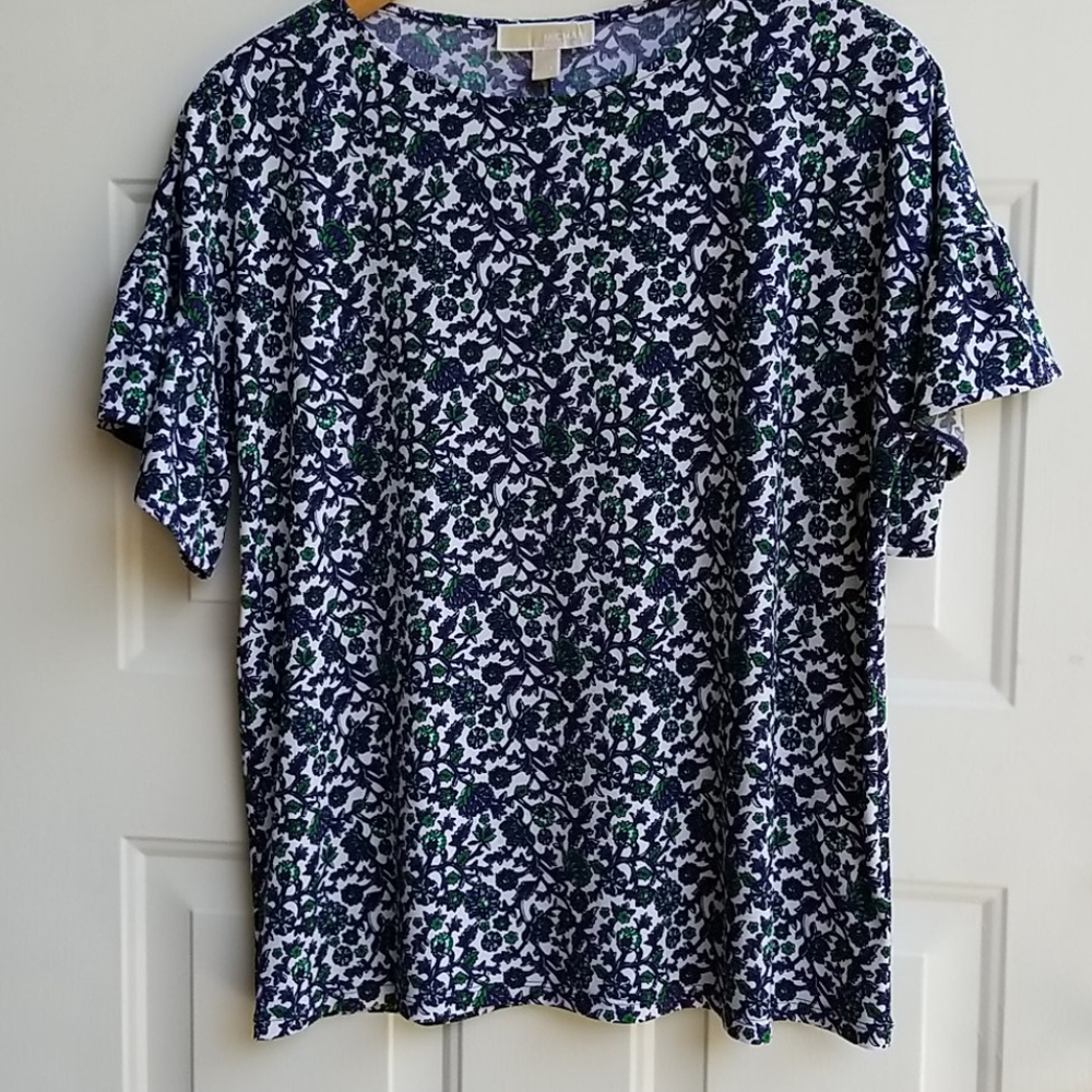 Michael Kors floral knit top.